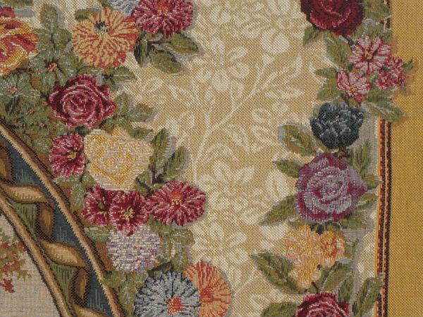 Close-up detail of Fragonard The Swing tapestry
