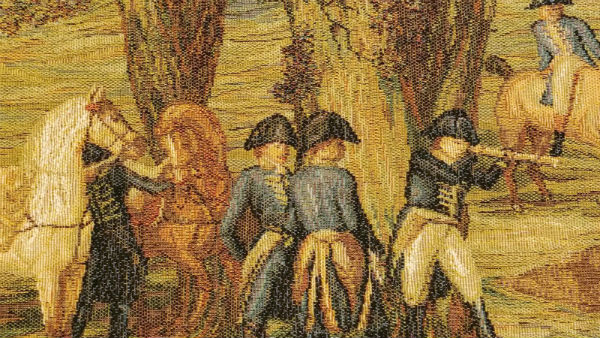 Emperor Napoleon hunting tapestry detail