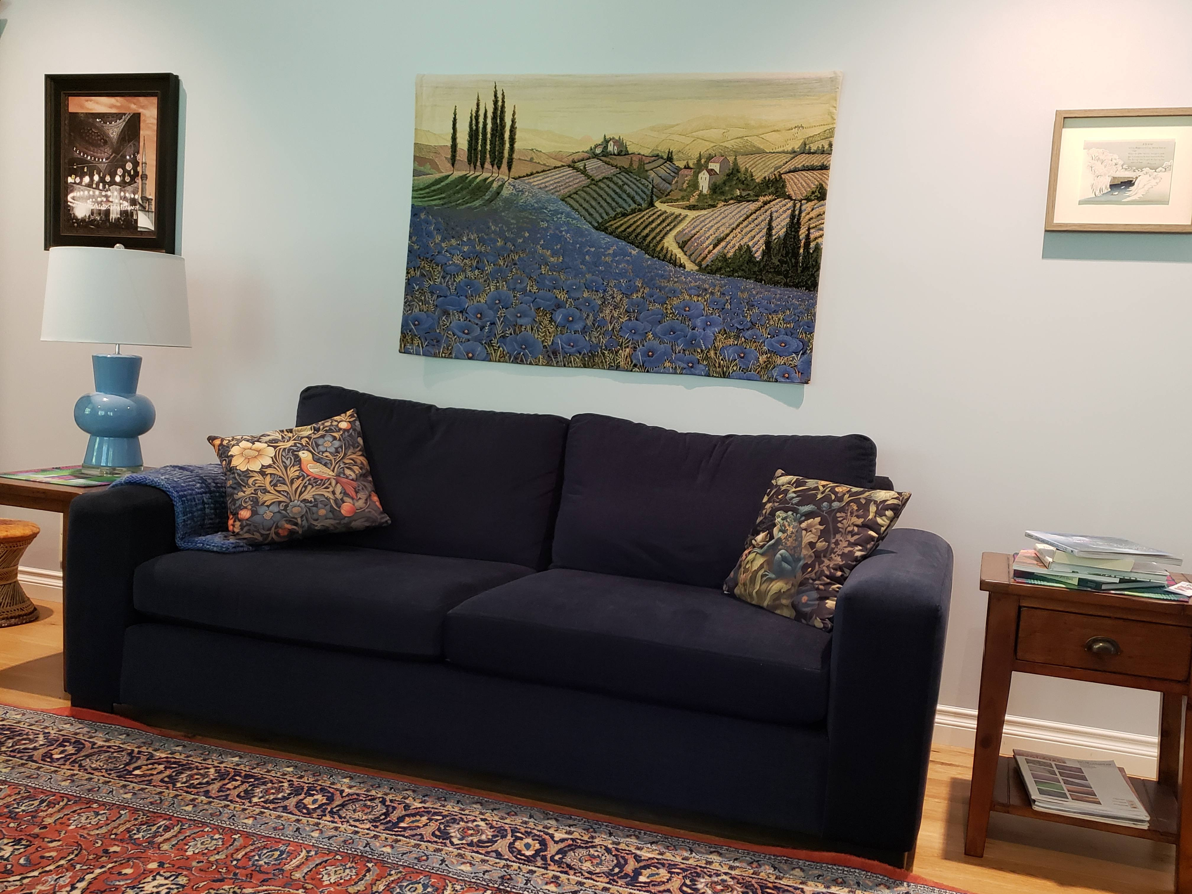 Blue Poppies in Tuscany