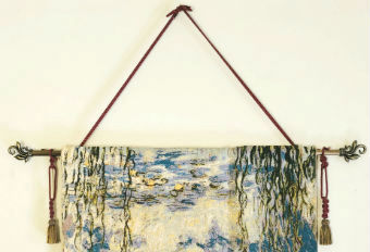 Hanging a tapestry with cords and tassels