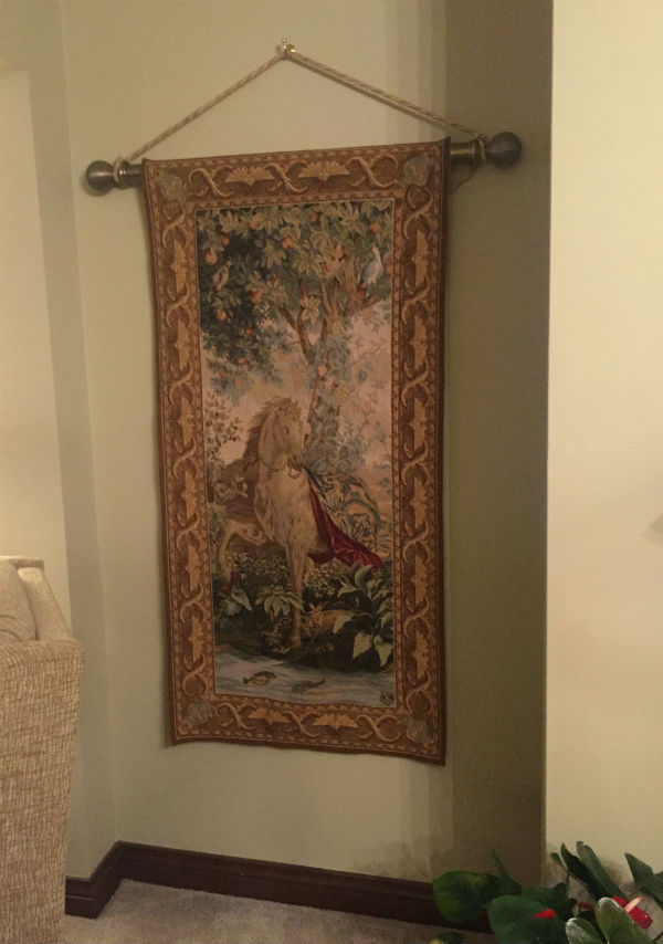 Horse tapestry woven in France