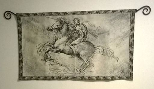 Horseman tapestry hanging